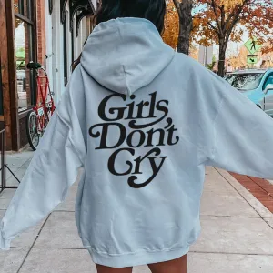 Women GIRLS DON'T CRY Graphic Hoodies