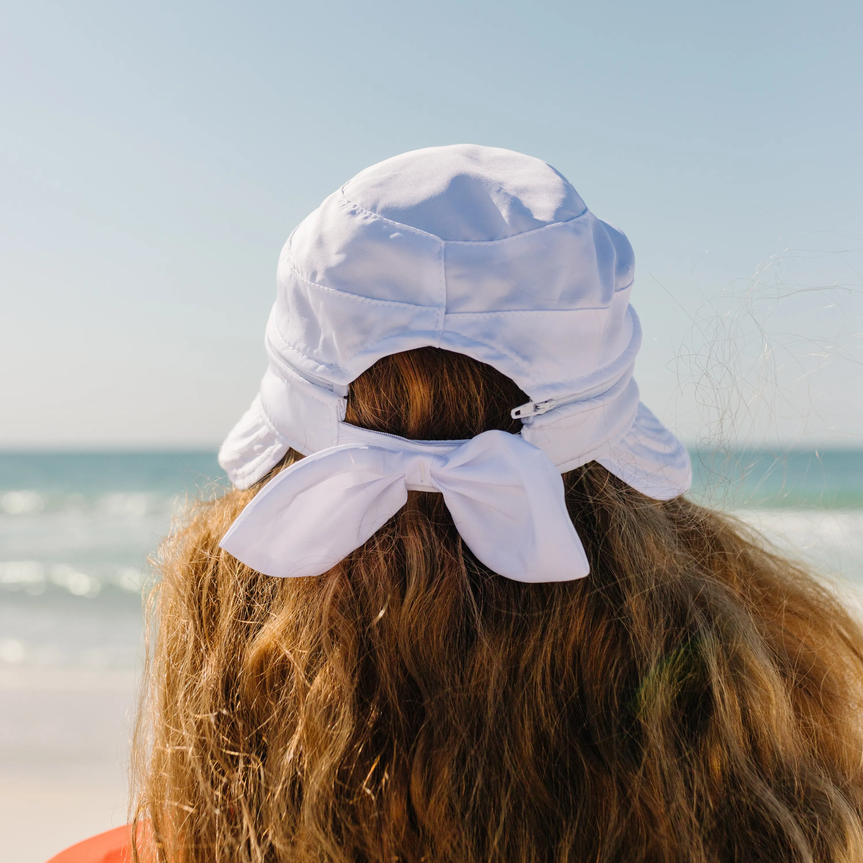 Women's Zip Off Adjustable Sun Visor   Sun Hat - White